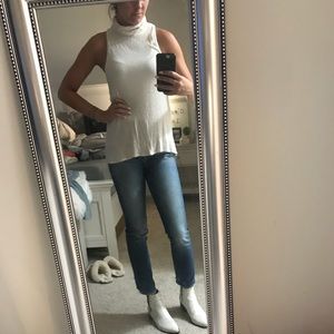 Free People turtleneck tank top knit